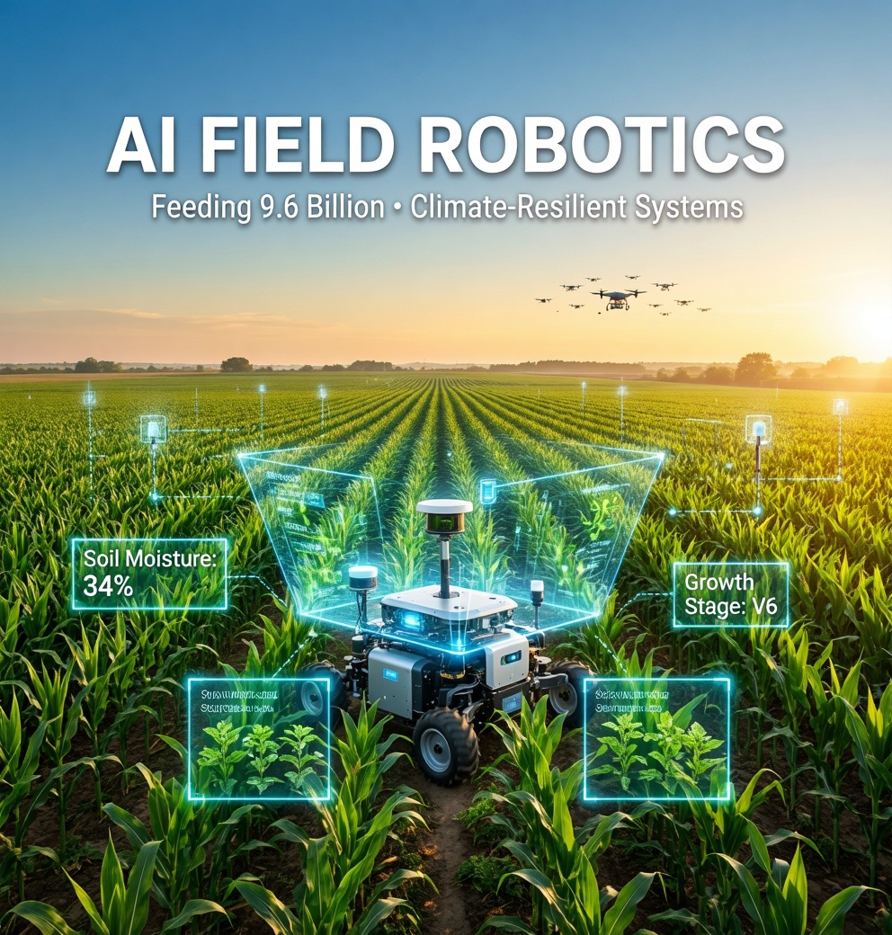 AI-Enabled Field Robotics for Climate-Resilient Precision Agriculture: The Digital Transformation of Global Food Systems