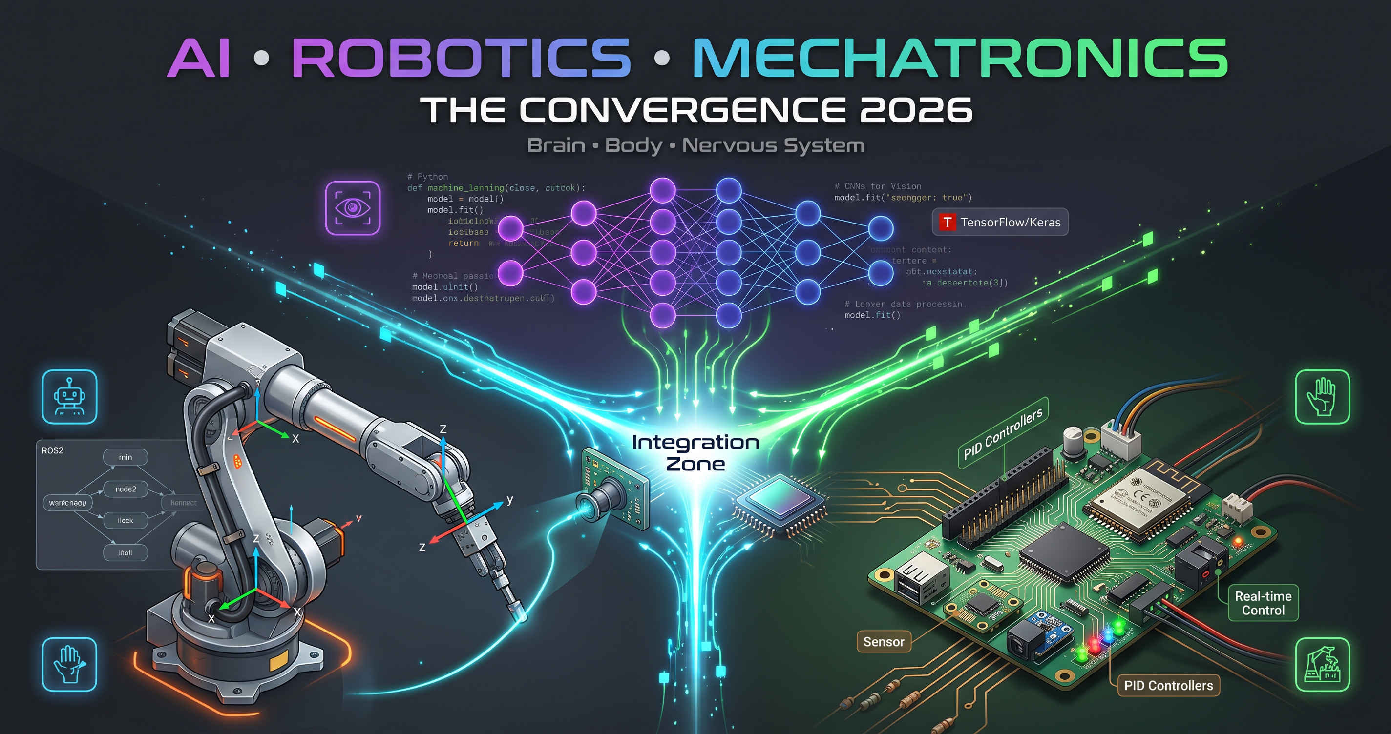 The Convergence of AI, Robotics, and Mechatronics: A Technical Guide for the 2026 Era